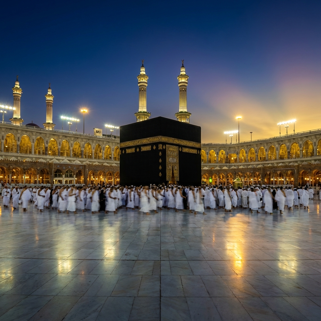 Makkah city view with Masjid Al-Haram